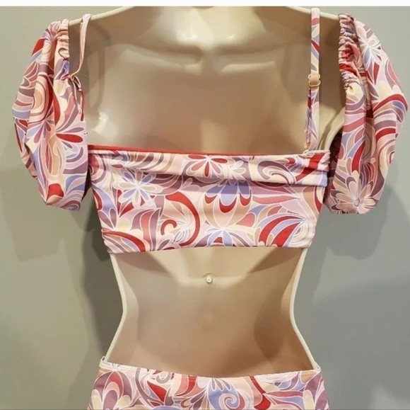 Quintsoul 3-way Bikini Top - Danixa Bandeau Top With Removable Sleeves NWT - Picture 9 of 14